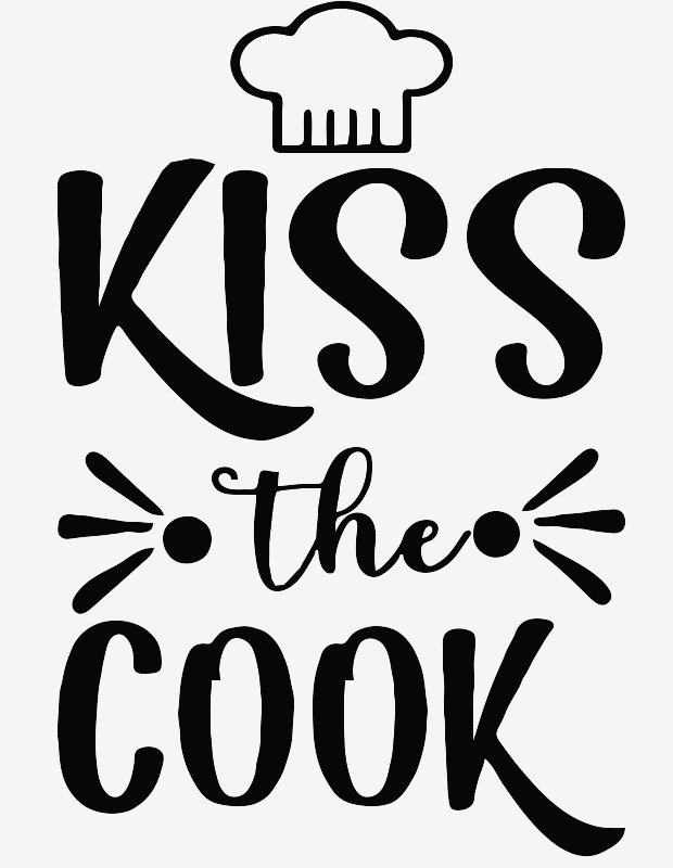 Stencil of Kiss the Cook