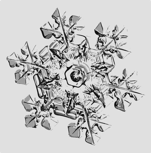Stencil of Snowflake 2