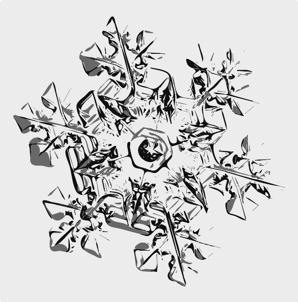 Stencil of Snowflake 2