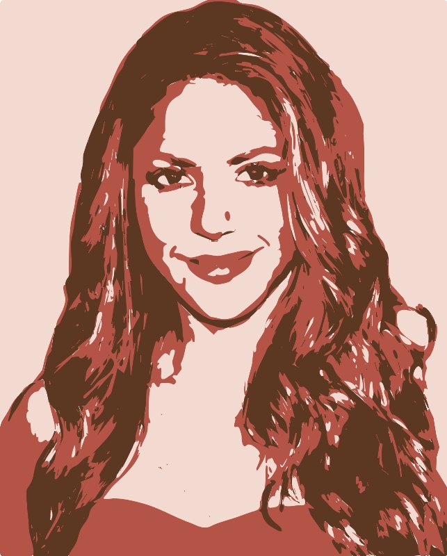 Stencil of Shakira