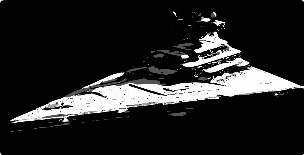 Stencil of Imperial Cruiser