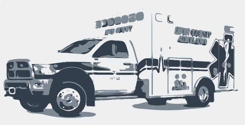 Stencil of Ambulance