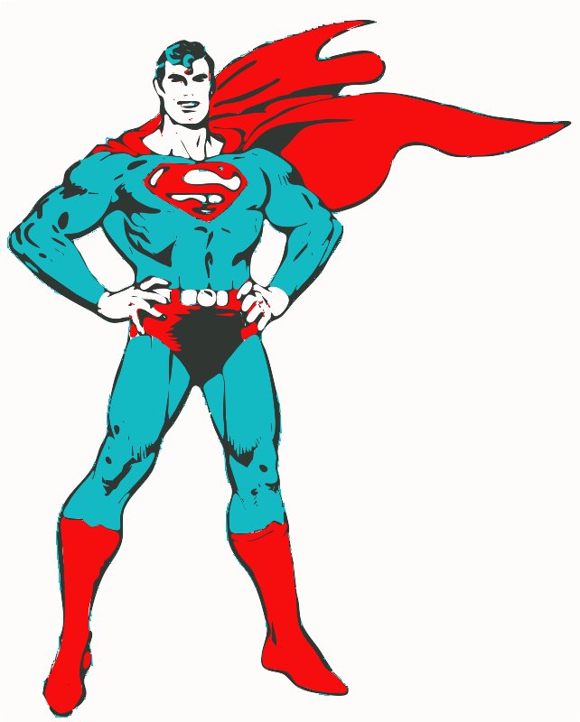 Stencil of Superman