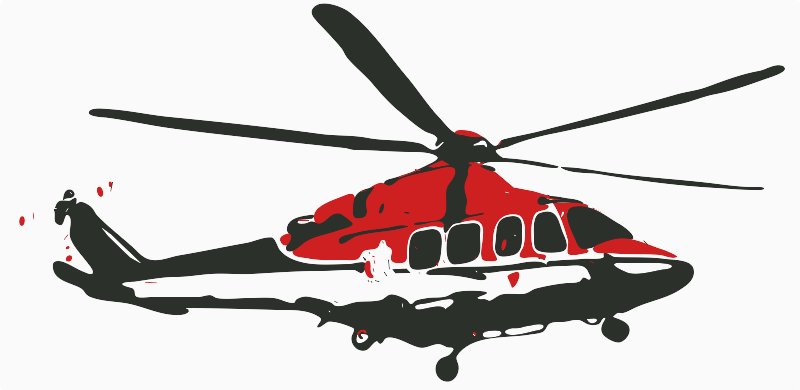 Stencil of Helicopter