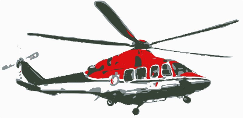 Stencil of Helicopter