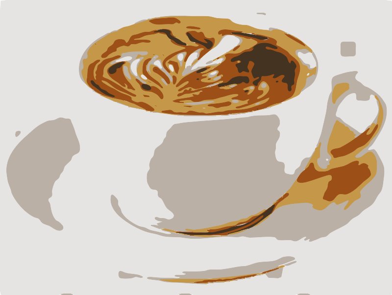 Stencil of Cappuccino