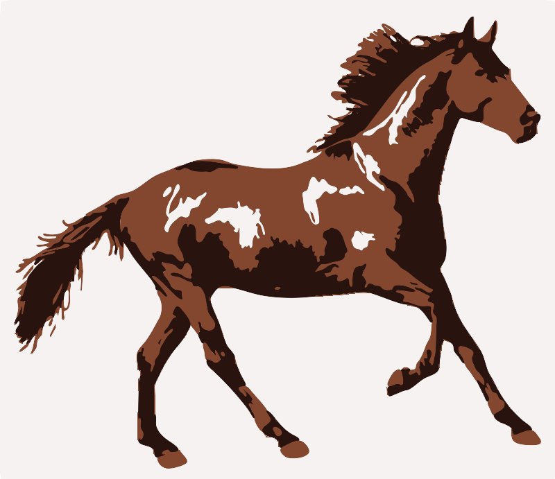 Stencil of Horse