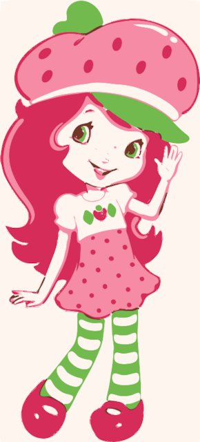 Stencil of Strawberry Shortcake