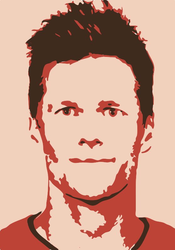 Stencil of Tom Brady