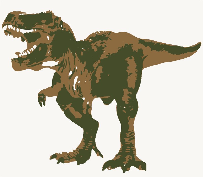 Stencil of T Rex