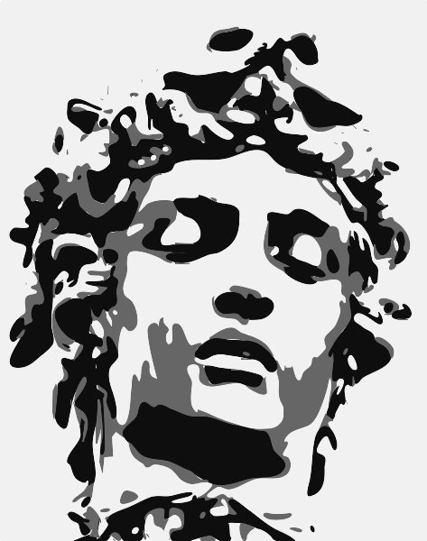 Stencil of Medusa