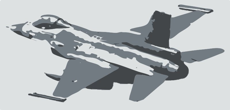 Stencil of F-16