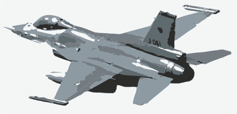 Stencil of F-16