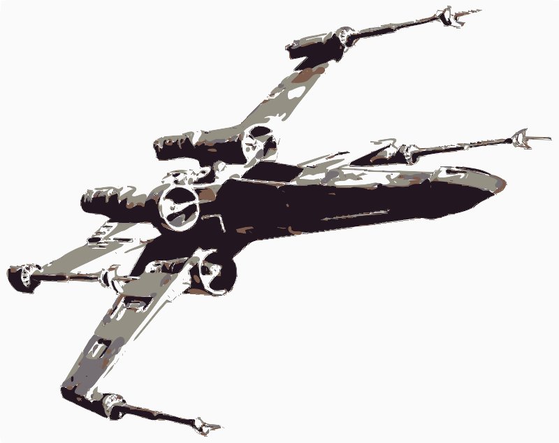 Stencil of X-Wing