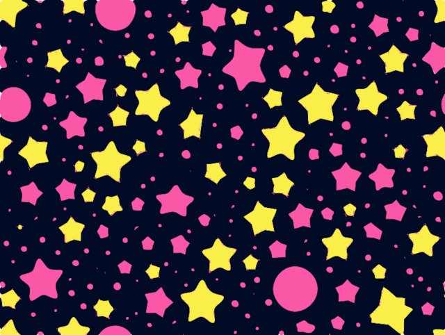 Stencil of Field of Stars