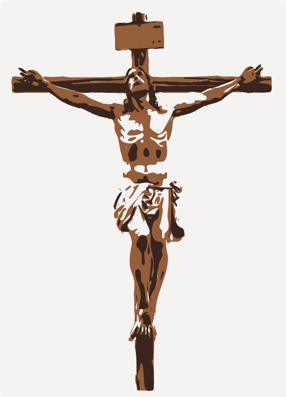 Stencil of Crucifix