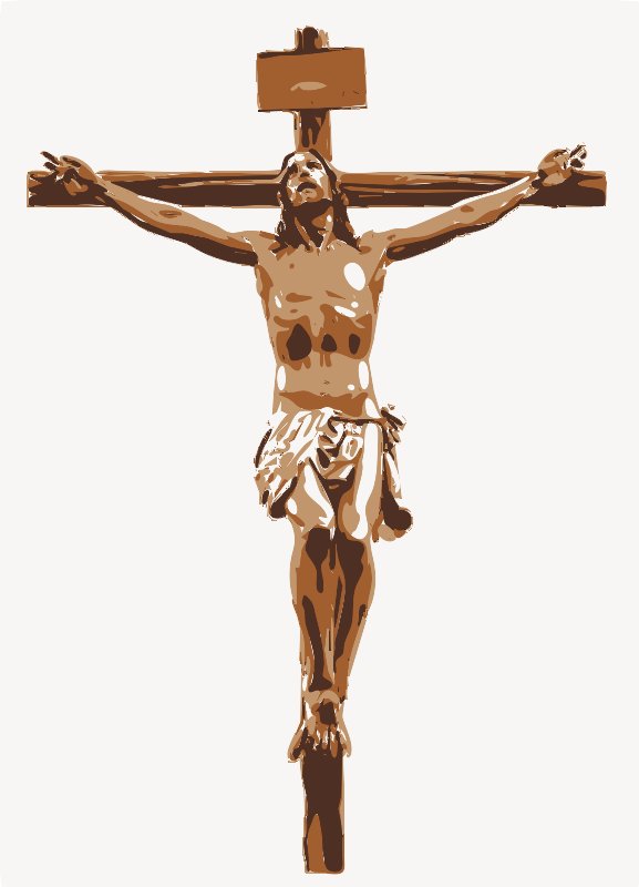 Stencil of Crucifix