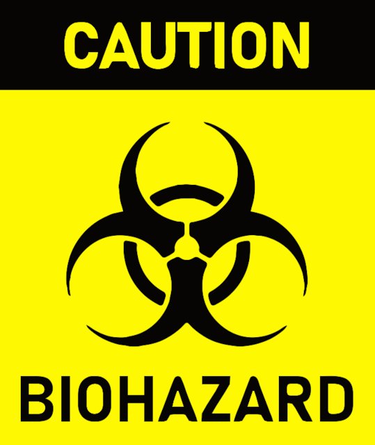 Stencil of Biohazard