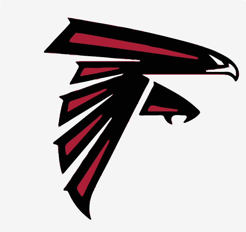 Stencil of Atlanta Falcons