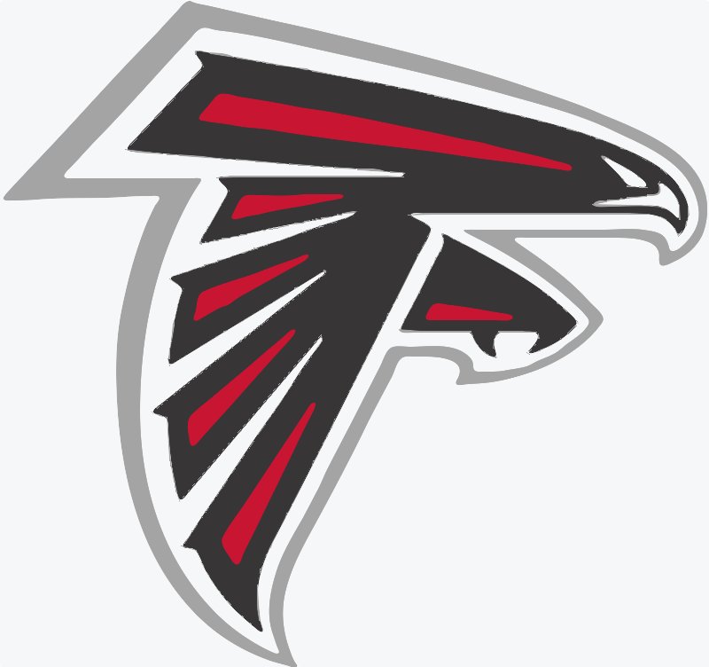 Stencil of Atlanta Falcons