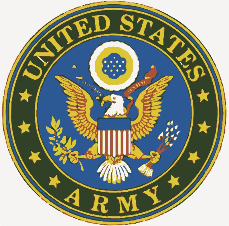 Stencil of United States Army