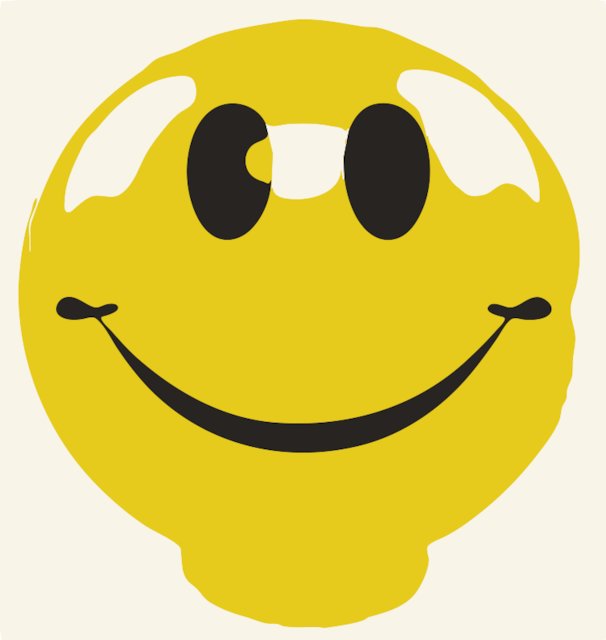 Stencil of Smiley Face Balloon