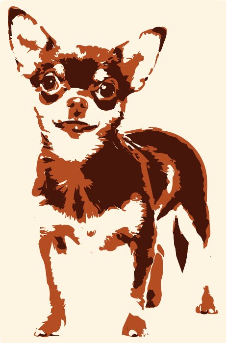 Stencil of Chihuahua