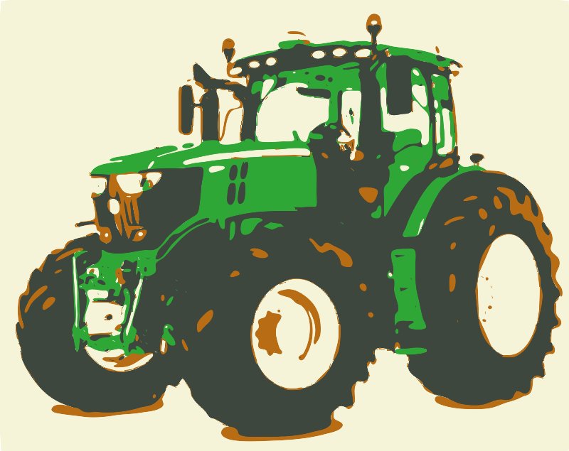 Stencil of Tractor