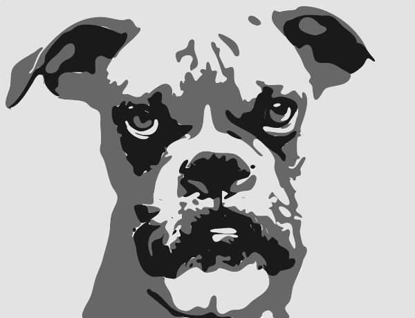 Stencil of Boxer