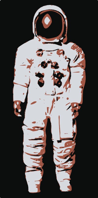 Stencil of Spacesuit