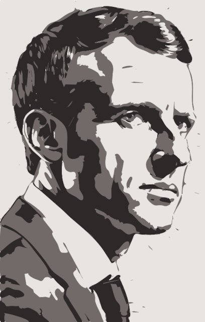 Stencil of Emmanuel Macron