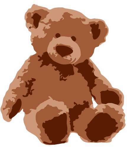 Stencil of Teddy Bear