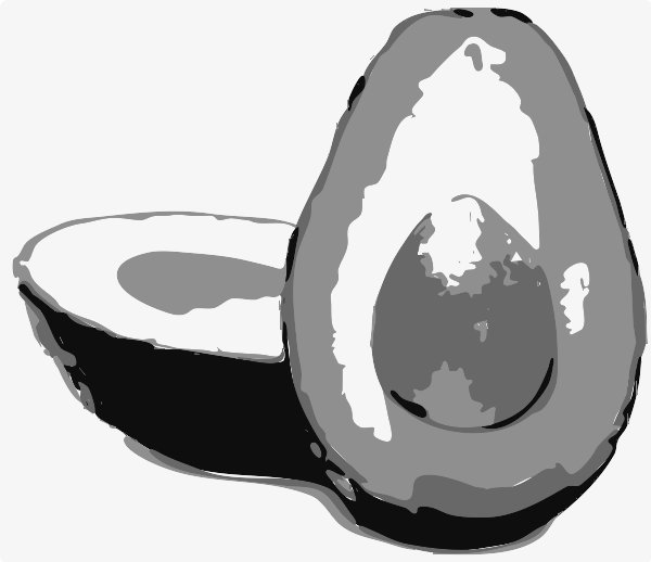 Stencil of Avocado