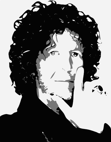 Stencil of Howard Stern