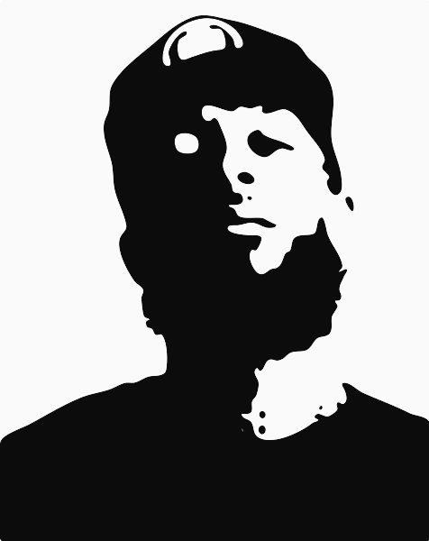 Stencil of Nipsy Hussle