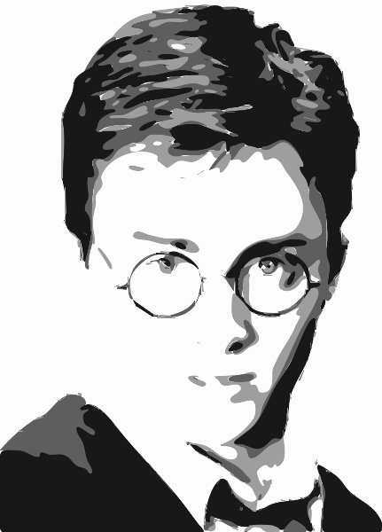 Stencil of Harry Potter