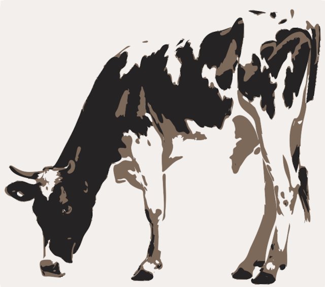 Stencil of Holstein Cow