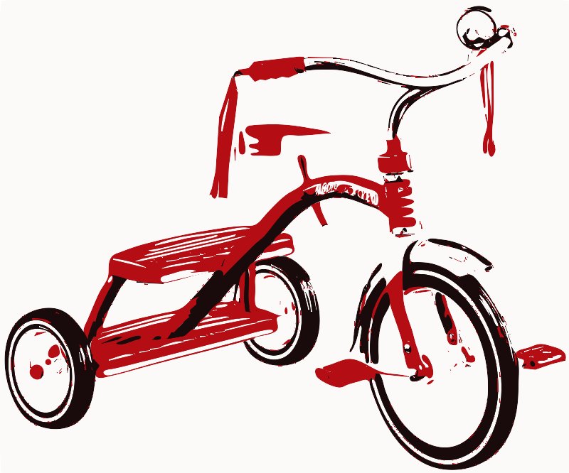 Stencil of Tricycle