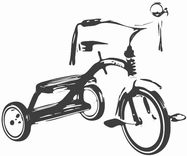 Stencil of Tricycle