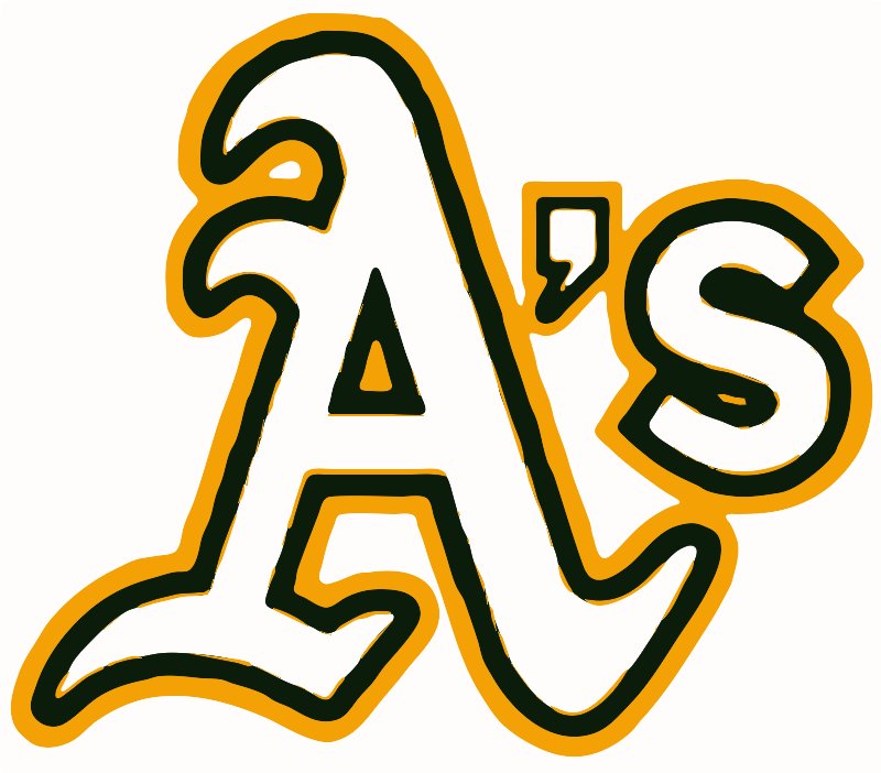 Stencil of Oakland Athletics