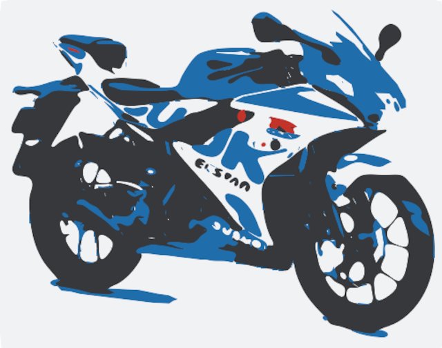 Stencil of Suzuki GSX-R