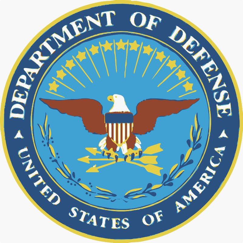 Stencil of Seal of the Department of Defense