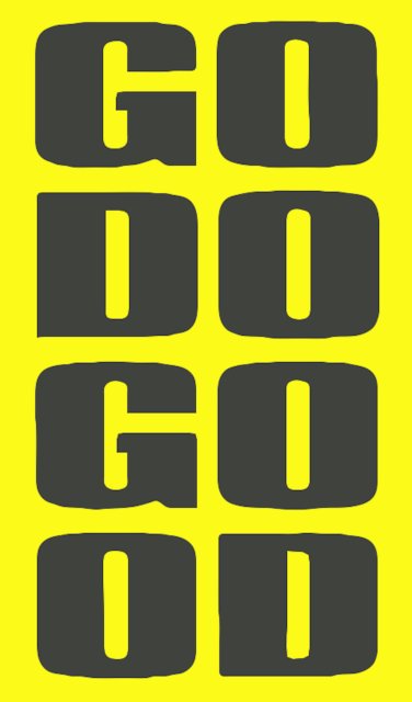Stencil of Go Do Good