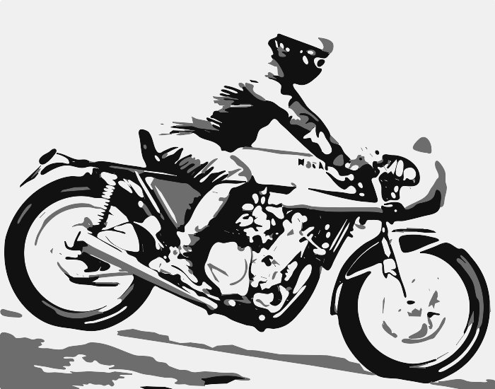 Stencil of Classic Yamaha