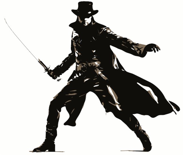 Stencil of Zorro