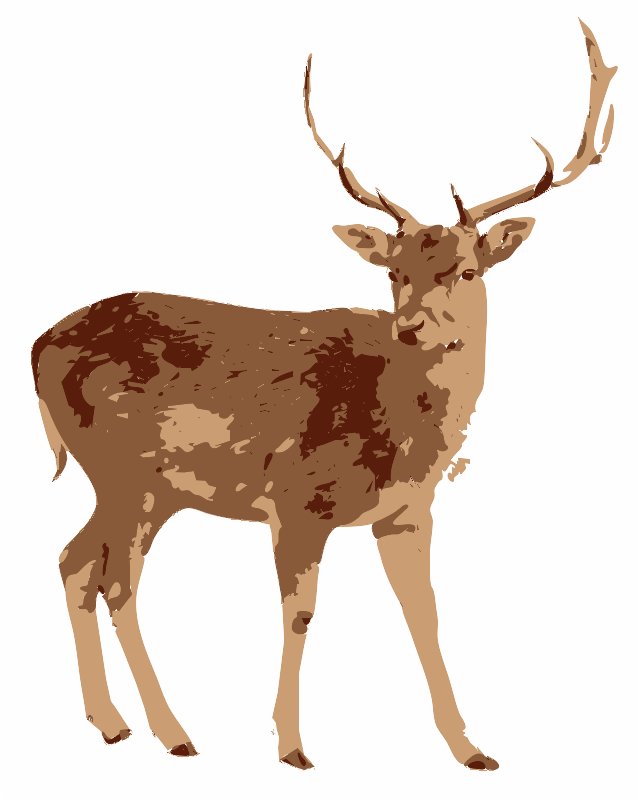 Stencil of Deer