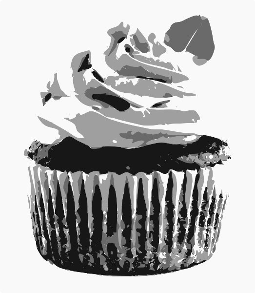 Stencil of Cupcake