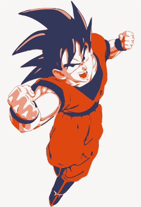 Stencil of Goku