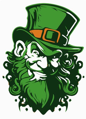 Stencil of Leprechaun