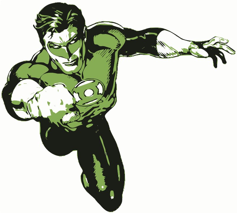 Stencil of Green Lantern